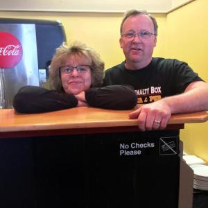 Lisa and Ken Boucher at their business in Damariscotta, where they met. SUZI THAYER/Boothbay Register