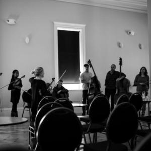 Palaver Strings rehearsing with Bay Chamber Concerts. Courtesy of Min Wye Photography