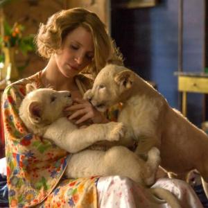 Jessica Chastain stars in “The Zookeeper’s Wife” playing at The Harbor Theatre. Courtesy of Jason Sheckley