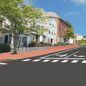 MDOT artist conception of Main Street looking southbound from the intersection of Water Street. The picture will change in the weeks ahead to show planned lighting, signage and other amenities.