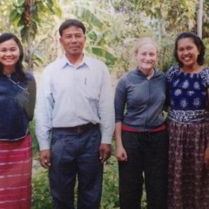 Brady Hatch visiting farmers in Thailand in 2002. The trip proved to be life changing and led her to become a Maine farmer and a supporter of Friends of Thai Daughters, an organization preventing human trafficking in Thailand. Courtesy photo