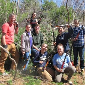A trail-building group. Courtesy photo