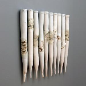 “Ice cores” by artist Paula Winokur