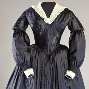 A dress from the 1850s. Courtesy of Historic New England