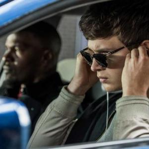 Ansel Elgort and Jamie Foxx in a scene from the R rated “Baby Driver.” Courtesy of The Harbor Theatre