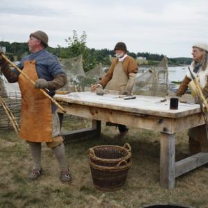 See 17th century living history re-enactors of shoremen processing cod at Colonial Pemaquid this weekend, July 29 & 30. Courtesy of Colonial Pemaquid State Historic Site Colonial Pemaquid State Historic Site