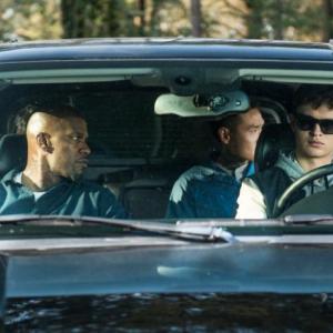 Jamie Foxx is Bets and Ansel Elgort is Baby. Courtesy photo