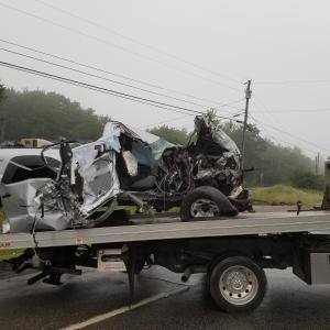 The Toyota involved in the July 1 crash. Courtesy of Lincoln County Sheriff’s Office