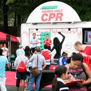 The AHA’s Hands-Only CPR Mobile Tour. Courtesy photo
