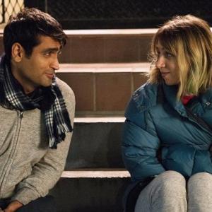 Kumail Nanjiani and Zoe Kazan star as Kumail and Emily in “The Big Sick.” Courtesy of Lions Gate Entertainment Inc.