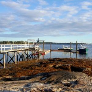 Looking out over Linekin Bay from Boothbay Harbor on the last day of September. STEVE EDWARDS/Boothbay Register