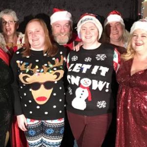 Several cast members in this “Twisted Christmas” 2016 photo will return for Studio Theatre of Bath's unique holiday production. Courtesy of STB