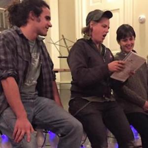 Readings by students at the Carpenter’s Boat Shop performing at a previous open mic. Courtesy of Grace Goldberg