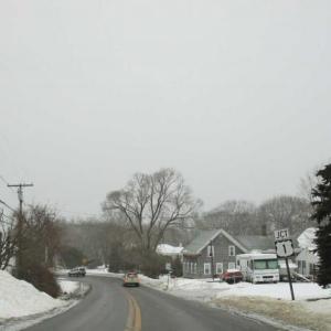 Route 127 in Woolwich looking toward Route 1. PHIL DIVECE/Wiscasset Newspaper