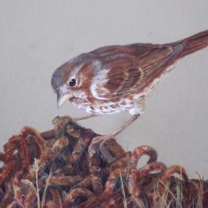 This Julie Babb painting can be seen at Newcastle Realty. Courtesy of the artist Julie Babb