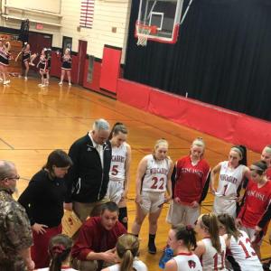 Wiscasset Head Coach Ben Clark instructs his squad Tuesday night in Wiscasset. TODD BLODGETT/Wiscasset Newspaper