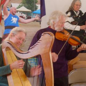 Julia Lane and Fred Gosbee play folk music. ART MAYERS/Boothbay Register