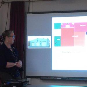 Red Cross site relations disaster liaison Laurie Levine presents information to attendees at an April 17 Red Cross shelter workshop hosted by Lincoln and Sagadahoc County emergency management organizations. JANE CARPENTER/Boothbay Register