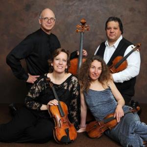 The DaPonte String Quartet, from left, front, Kirsten Monke, viola; Lydia Forbes, violin; back: Myles Jordan, cello;Fredinand Liva, violin. Pierce Studios photo