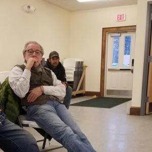 Dresden resident Gary Blau listens to selectmen discuss his suggestion of a meet and greet night for selectman's candidates. KATRINA RICKERMANN/Wiscasset Newspaper