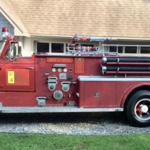 Win a private ride for eight people on this classic 1957 International Pumper. Courtesy photo