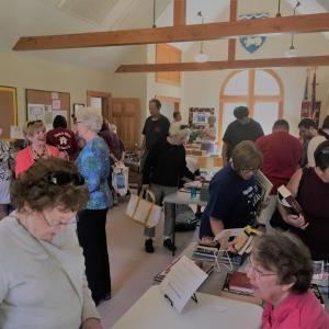 Book shoppers at St. Giles Jefferson. Courtesy photo