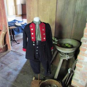 An exhibit of period clothing at the Chapman-Hall House in Damariscotta includes this boy’s outfit, circa 1750. Courtesy of LCHA