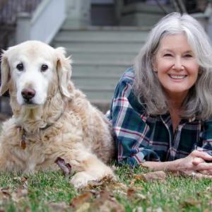 Elizabeth Berg and her dog, Gabby. Courtesy photo