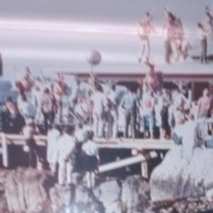 There was dancing on the roof when “Carousel” was filmed in Boothbay Harbor in 1955. Courtesy of Jack Cogswell, Carousel Marina