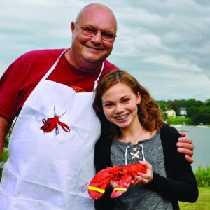 Lobster King Bruce Bachelder and next year’s Lobster Princess Grace Langworthy, granddaughter of Rob and Sim Gregory. Kim Skillin Traina photo