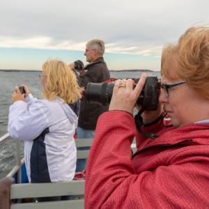 Three of the nearly 20 participants on the Sunrise Photography Cruise. Mike Leonard photo