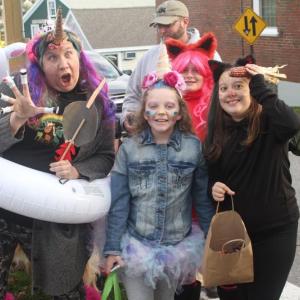 BHML Halloween Paraders having a ghoulishly groovy time during last year’s event. KEVIN BURNHAM/Boothbay Register