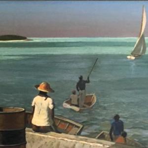 Stephen Etnier, “Waterfront, Bahamas.” Collection of John Etnier.