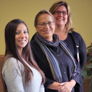 LincolnHealth will offer free cognitive screenings on Nov. 7 from 8:30 a.m. to 4 p.m. in Damariscotta and Boothbay Harbor. Pictured from left are LincolnHealth-St. Andrews Campus Occupational Therapist Courtney Stover, Occupational Therapist Assistant Deborah Hidu, and Occupational Therapist Diane Brown. Courtesy of LincolnHealth