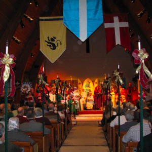A memory of a Boar's Head & Yule Log Choral Festival past ... Courtesy of Susan Baines