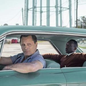 Viggo Mortensen and Mahershala Ali in “Green Book,” based on a true story, playing this week at Harbor Theater. Courtesy of Jason Sheckley