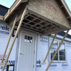 Work continues on the new Alna town office. SUSAN JOHNS/Wiscasset Newspaper