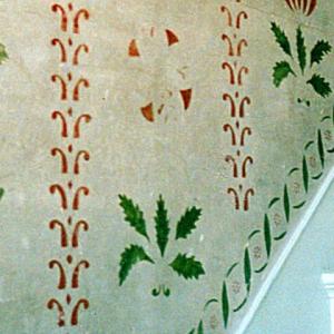 An example of Maine stairway stenciling. Courtesy of Doreen Conboy