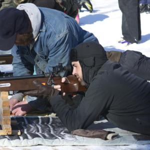 On the range at a previous Biathlon. Courtesy of Hidden Valley Nature Center