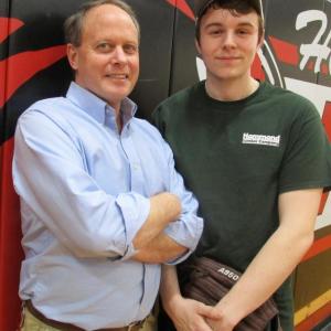 Wolverine baseball coach Gregg Wood and senior Haiden Dunning. PHIL DI VECE/Wiscasset Newspaper