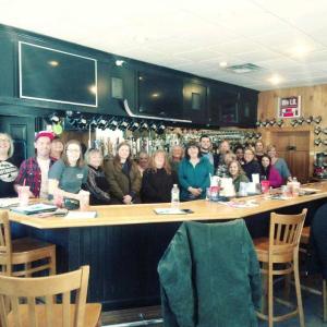 Local business owners and staff pose with Chief Deputy Rand Maker and Sgt. Mark Bridgham (far right) after the Responsible Beverage Server training on Feb. 26. Courtesy photo