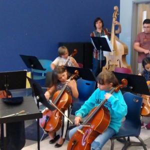 Students ages 7-15 can participate in the Salt Bay Summer Orchestra at Lincoln Academy. Courtesy of Carol Preston