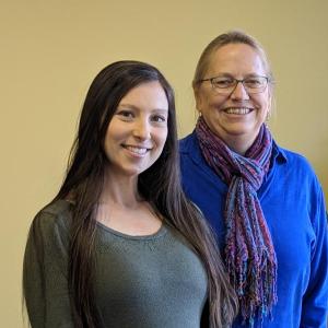 LincolnHealth Occupational Therapist Courtney Stover, left, and Occupational Therapy Assistant Debby Hidu will facilitate a support group for those caring for individuals with Alzheimer’s or other forms of dementia. Courtesy of LincolnHealth