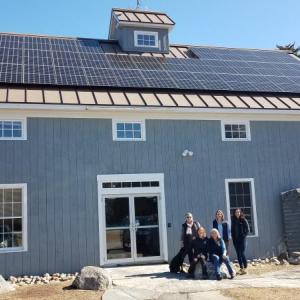 Midcoast Conservancy’s solar-powered headquarters in Edgecomb. John Luft photo