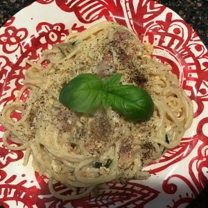 Carbonara from the Orne-Hallinan kitchen. Lisa Orne Hallinan photo