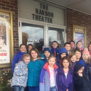 Southport School students attending "Small Foot," one of four films sponsored by Boothbay Harbor Rotary and selected by students' teachers complementing class readings or study themes. Courtesy of the theater