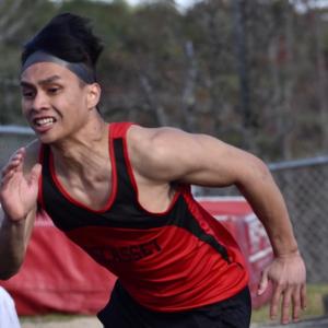 Senior Chris Loyola competed in three events for the Wolverines at the Mountain Valley Conference Championship meet Lisbon High School hosted May 23. File photo