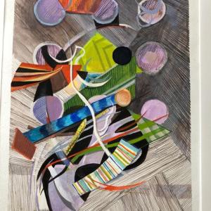 Marcia Sewall’s untitled work, gouache on paper is among the works in the Members’ Show. Courtesy of the venue