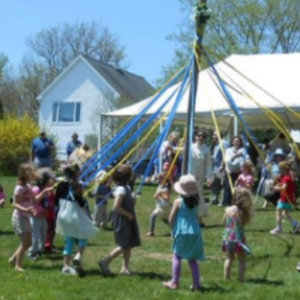 A scene from a past May Festival at Sheepscot Valley Children’s House. Courtesy of SVCH