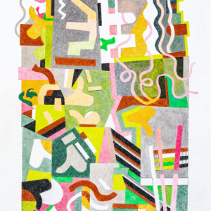 See this 2019 colored pencil drawing by John Wissemann and others in his show at Gold/Smith Gallery in July. Courtesy of the venue Maine artist John Wissemann